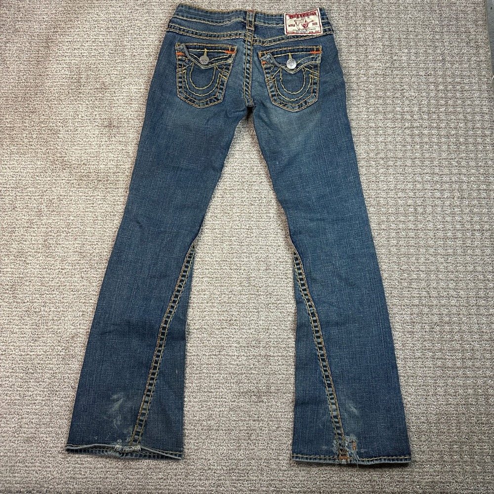 Vintage True Religion Joey Super T Blue Flared Jeans Mens 29 Made in USA Y2K - Picture 2 of 9